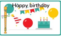 Recorder Lessons │Happy Birthday [ tutorial ] recorder songs