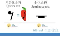 八分休止符和全休止符節奏練習Rhythm lessons 6丨quaver rest and semibreve rest rhythm exercise