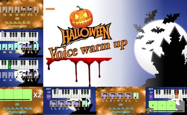 How to read music丨 Halloween Song – Voice warm up