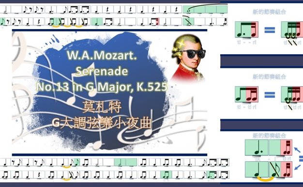 Rhythm lessons 10丨 莫札特 G大調弦樂小夜曲 W.A.Mozart. Serenade No.13 in G Major, K.525 rhythm exercise