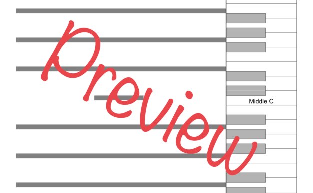可以同時看鋼琴琴鍵和五線譜的資源