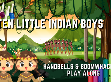 Ten little Indian Boys Handbells & Boomwhackers, Xylophone Play Along