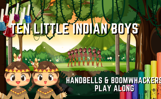 Ten little Indian Boys Handbells & Boomwhackers, Xylophone Play Along