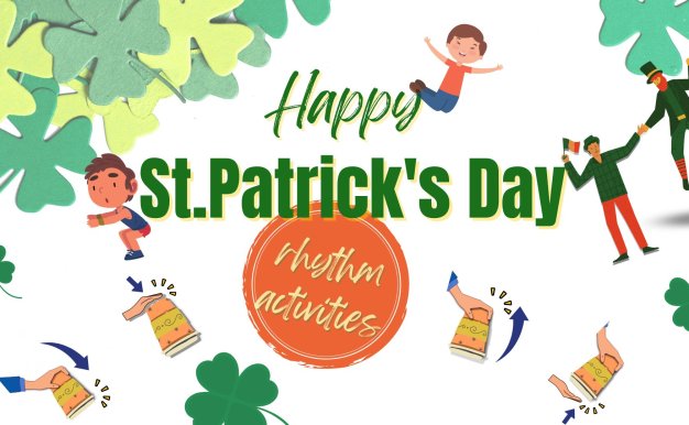 St. Patrick’s day music lessons rhythm percussion activities students elementary beat game
