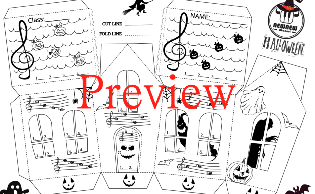Halloween House Music Worksheet