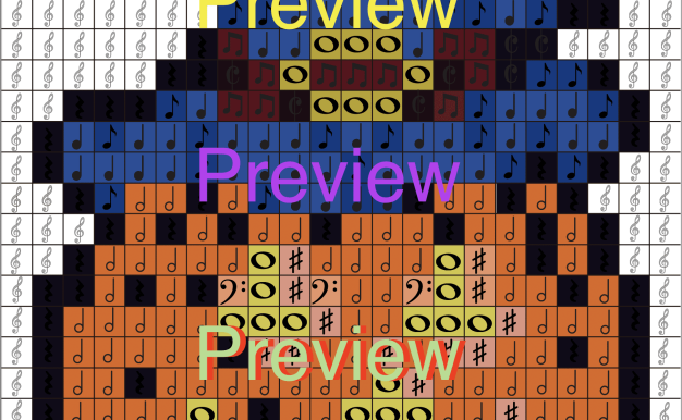 Halloween Pixel Pattern Pumpkin Worksheet