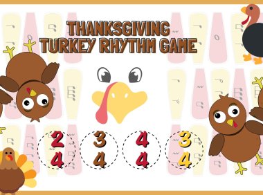ThanksGiving Rhthm Game Worksheet For You