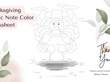 Turkey ThanksGiving Music Note Worksheet