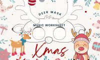 Music Worksheet Deer Mask For You