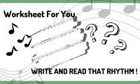 Write And Read This Rhythm Worksheet