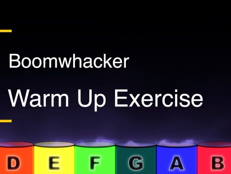 Boomwhacker Warm Up Exercise C Scale