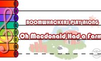 Boomwhacker music staff | Oh Macdonald Had a Farm