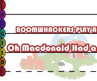 Boomwhacker music staff | Oh Macdonald Had a Farm